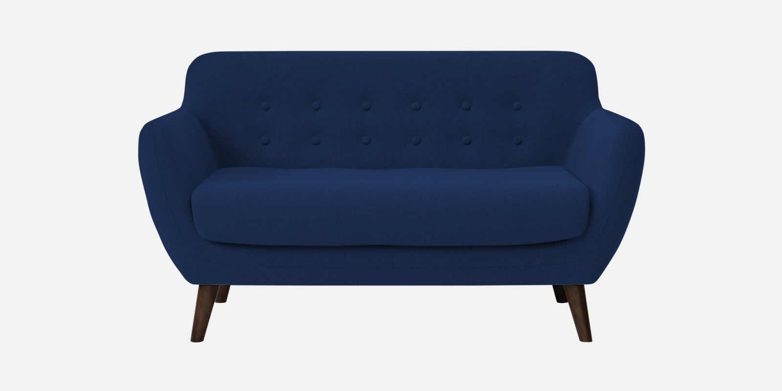 Goofy Fabric 2 Seater Sofa In Royal Blue Colour - Febonic Living