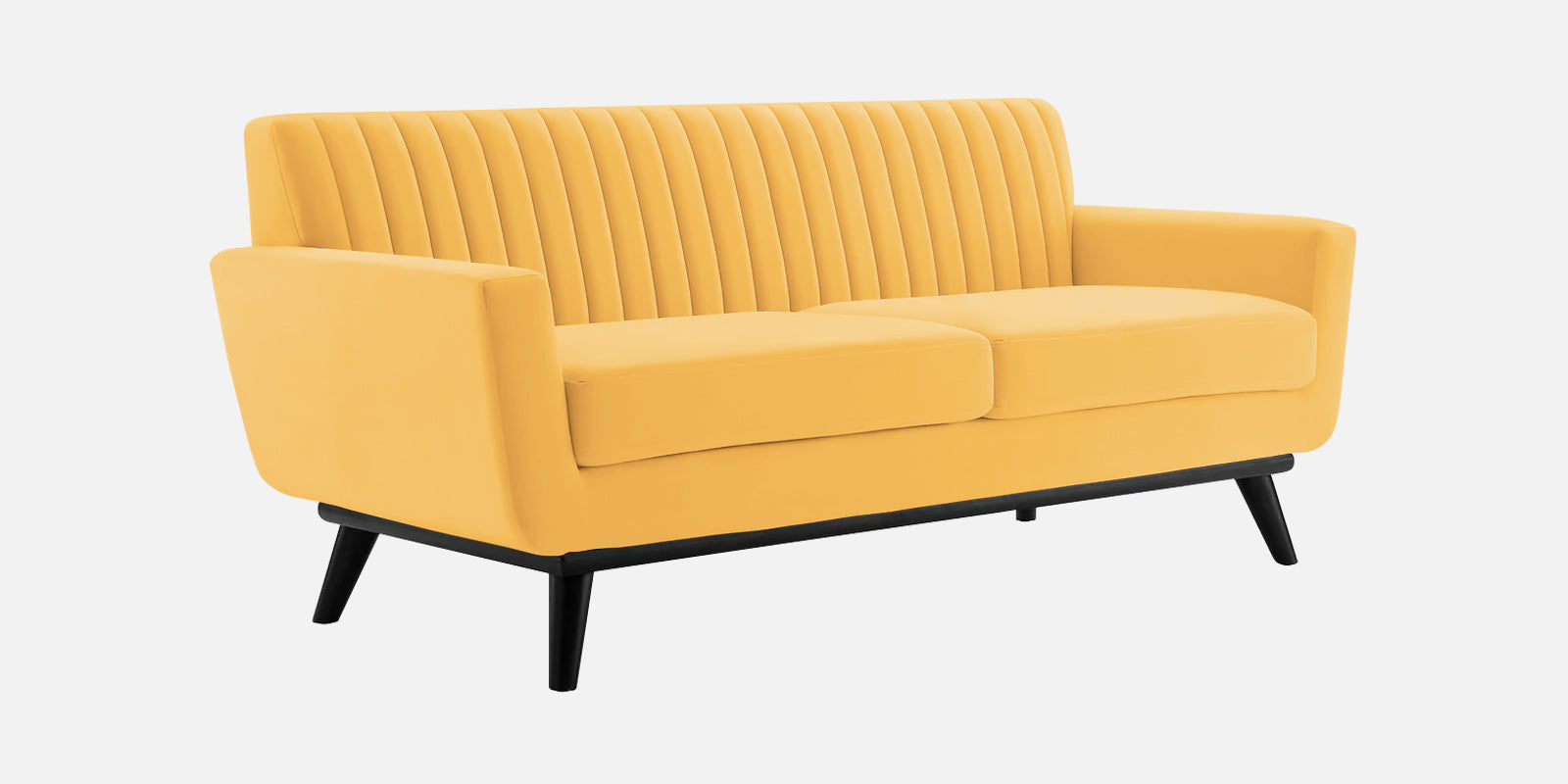 Tucker Velvet 2 Seater Sofa In Turmeric Yellow Colour - Febonic Living