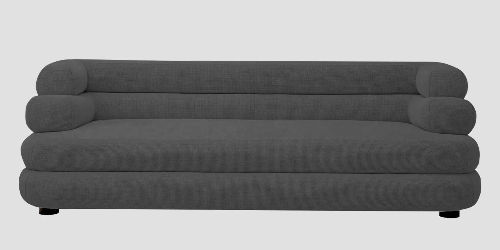 Wener Fabric 3 Seater Sofa In Stone Grey Colour - Febonic Living