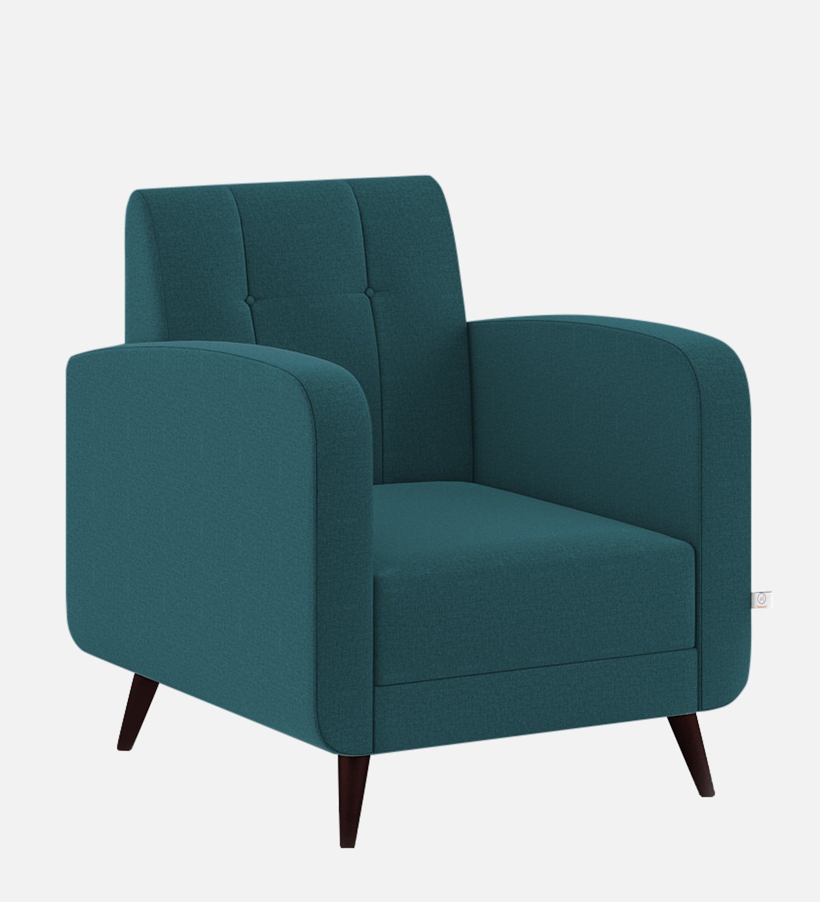 Wiki Velvet 1 Seater Sofa In Arabian Green Colour - Febonic Living