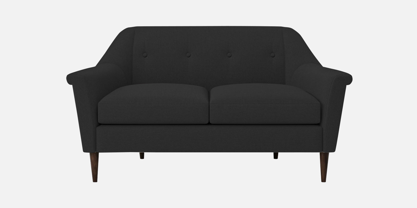 Homer Fabric 2 Seater Sofa In Bitter Black Colour - Febonic Living