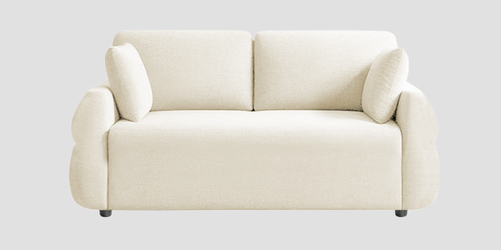 Jack Fabric 2 Seater Sofa In Ivory Cream Colour - Febonic Living