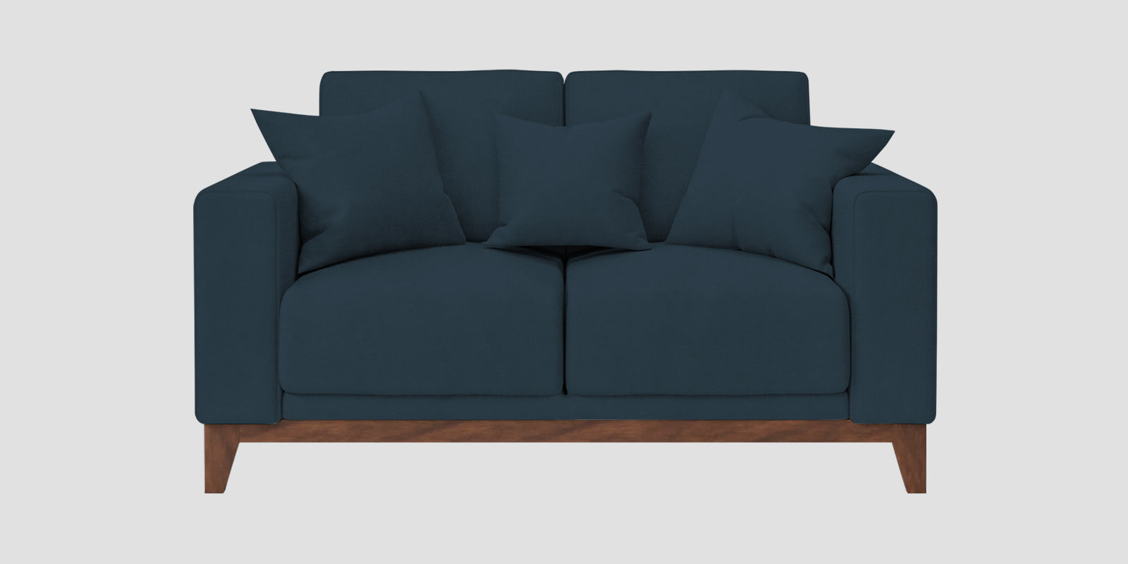 Luca Fabric 2 Seater Sofa In Cool Blue Colour - Febonic Living