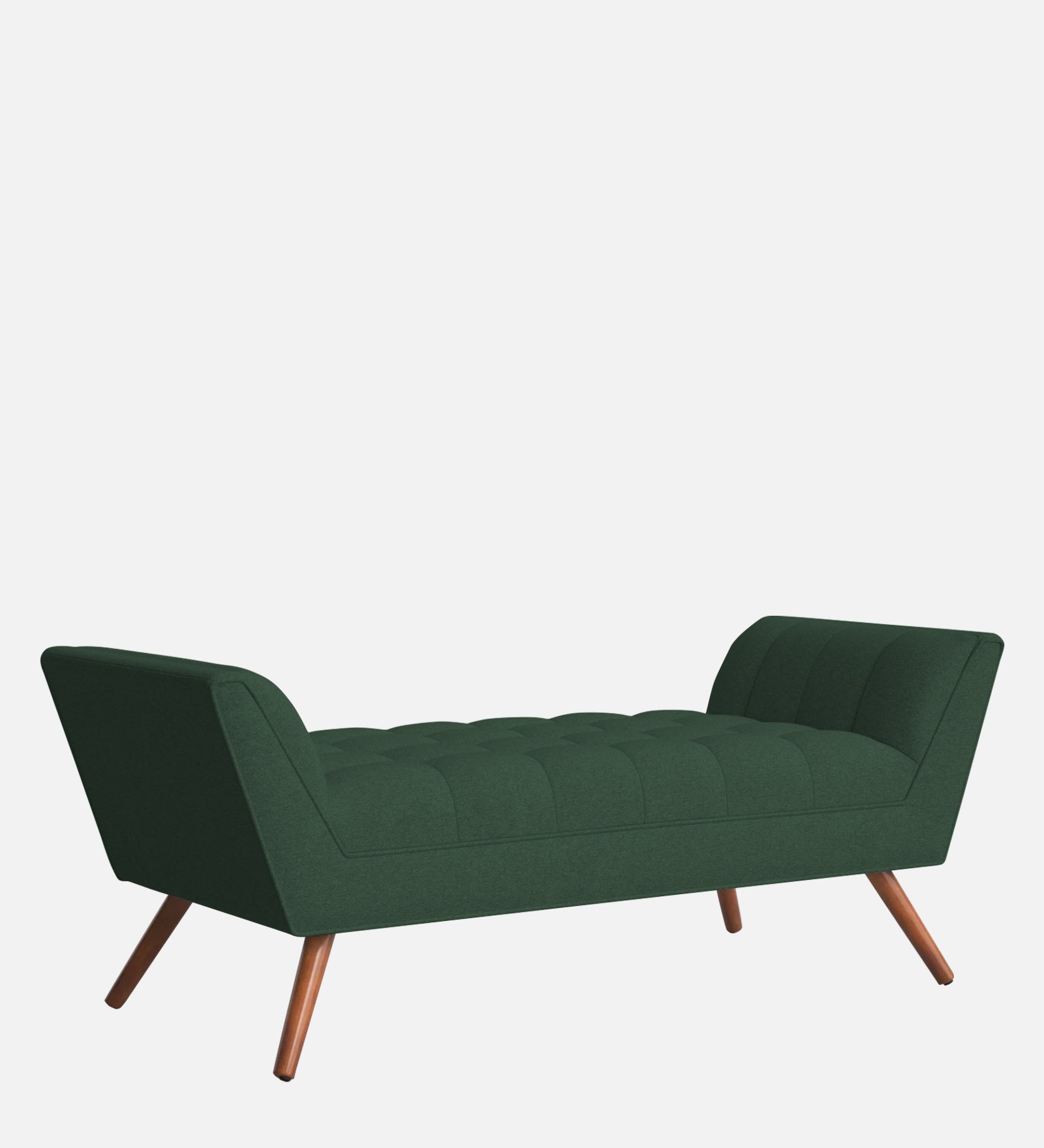 Cartes Velvet Bench In Amazon Green Colour - Febonic Living