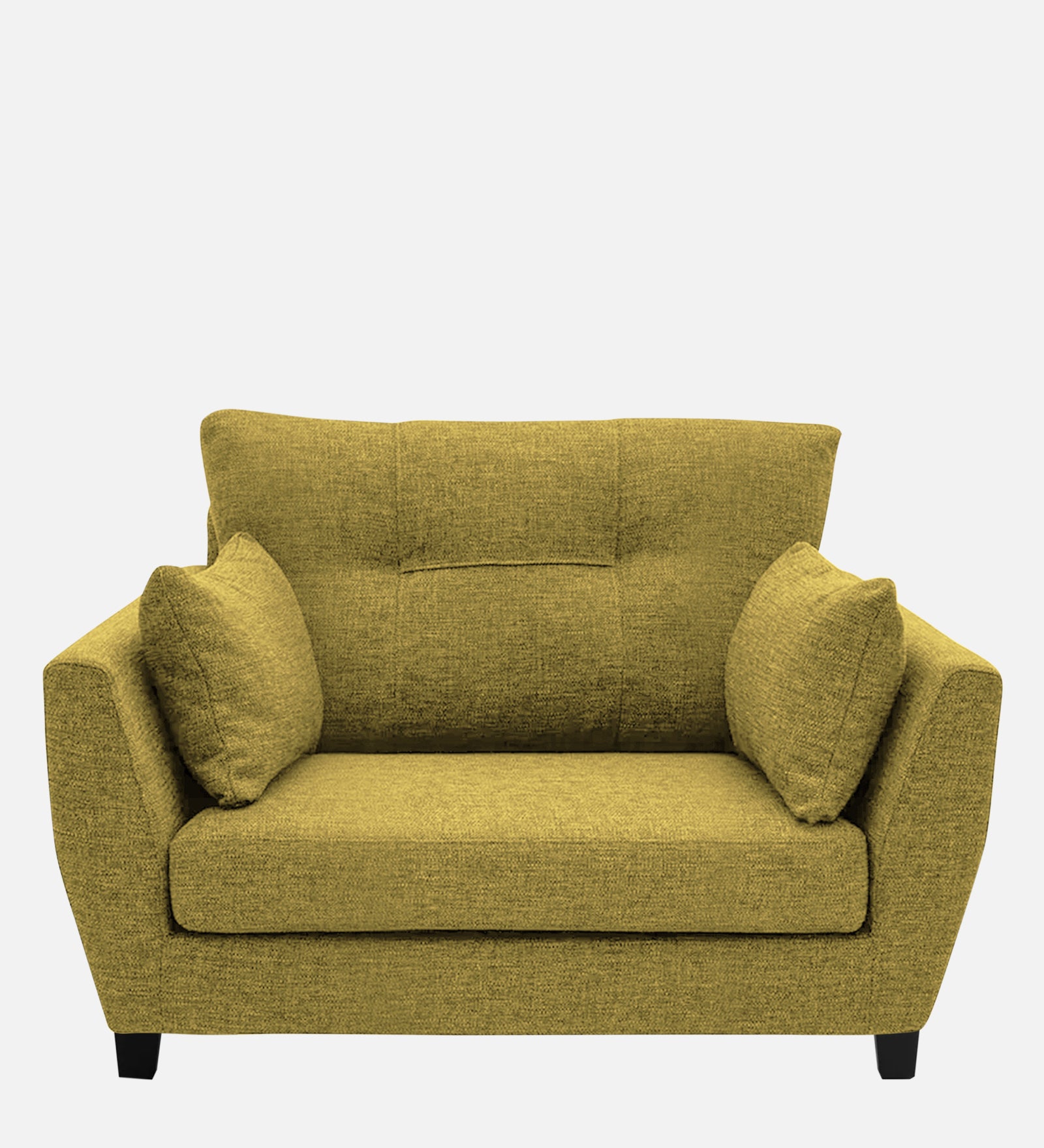 Mario Fabric 1 Seater Sofa In Parrot Green Colour - Febonic Living
