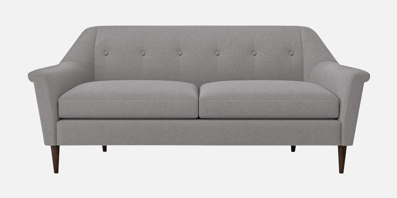 Homer Fabric 3 Seater Sofa In Silver Grey Colour - Febonic Living