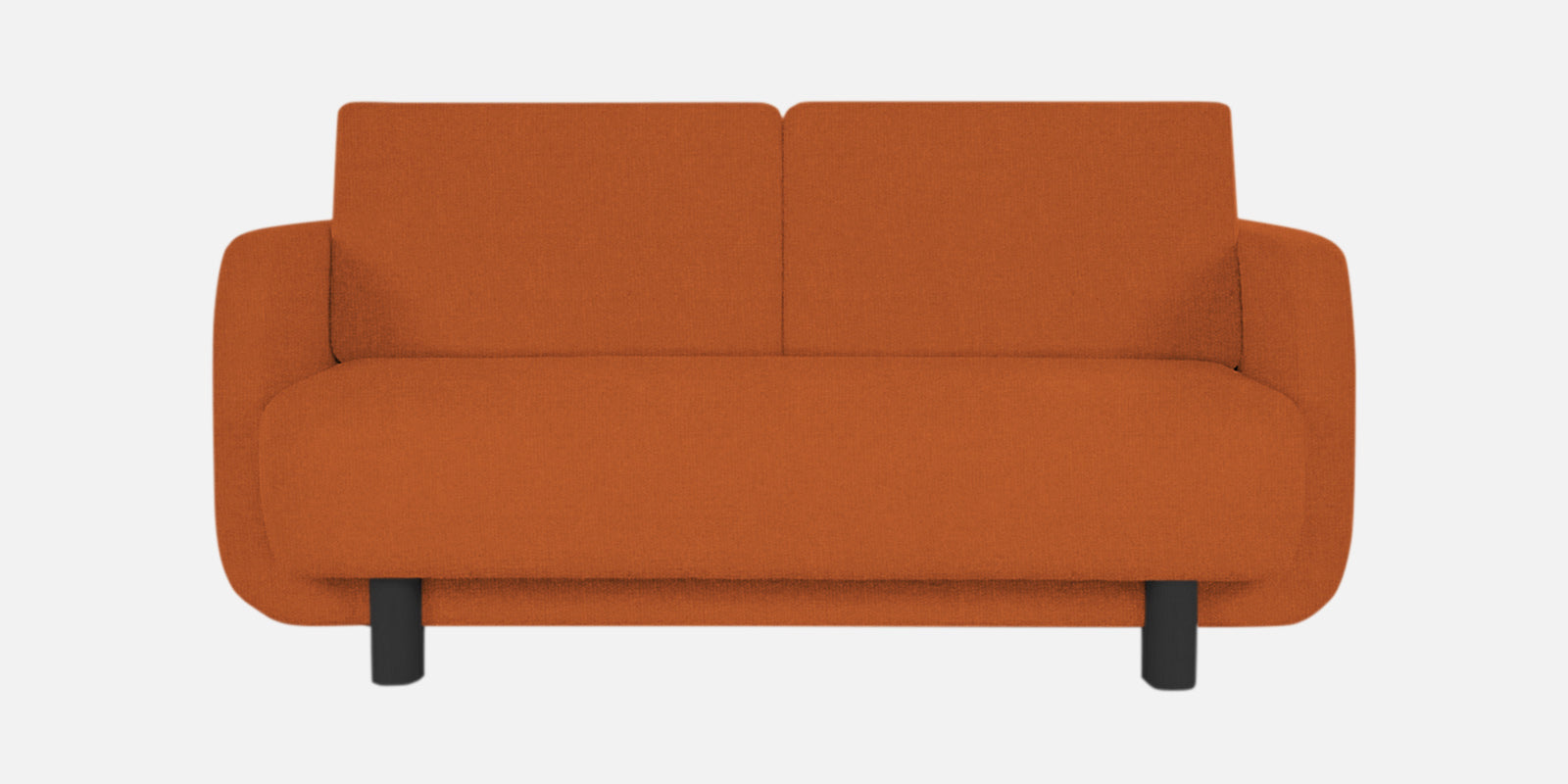 Varu Fabric 2 Seater Sofa In Vivid Orange Colour - Febonic Living
