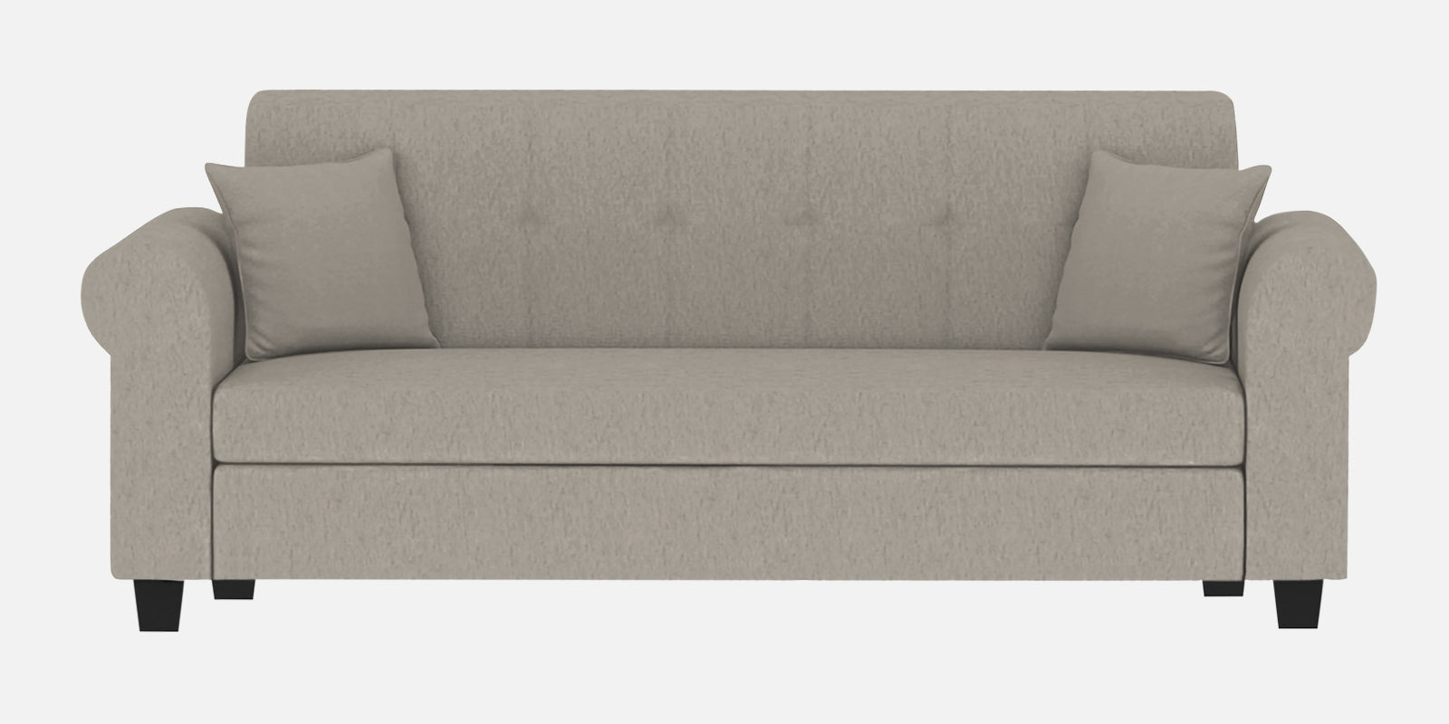 Derado Fabric 3 Seater Sofa In Ash Grey Colour - Febonic Living