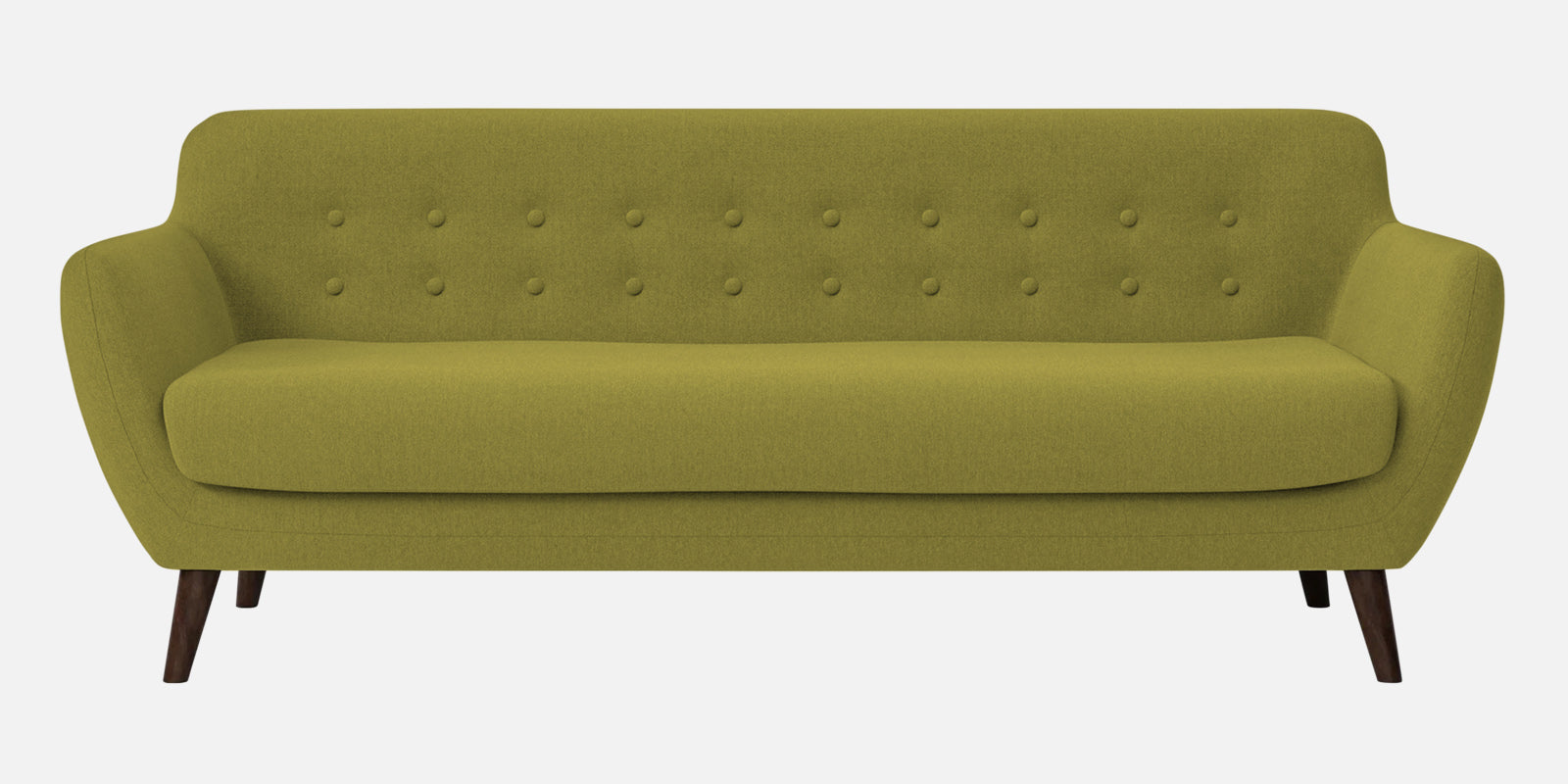 Goofy Fabric 3 Seater Sofa In Kelly Green Colour - Febonic Living