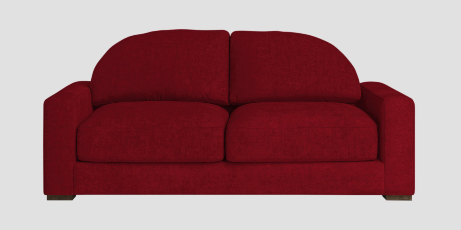 Dara Fabric 2 Seater Sofa In Ruby Red Colour - Febonic Living