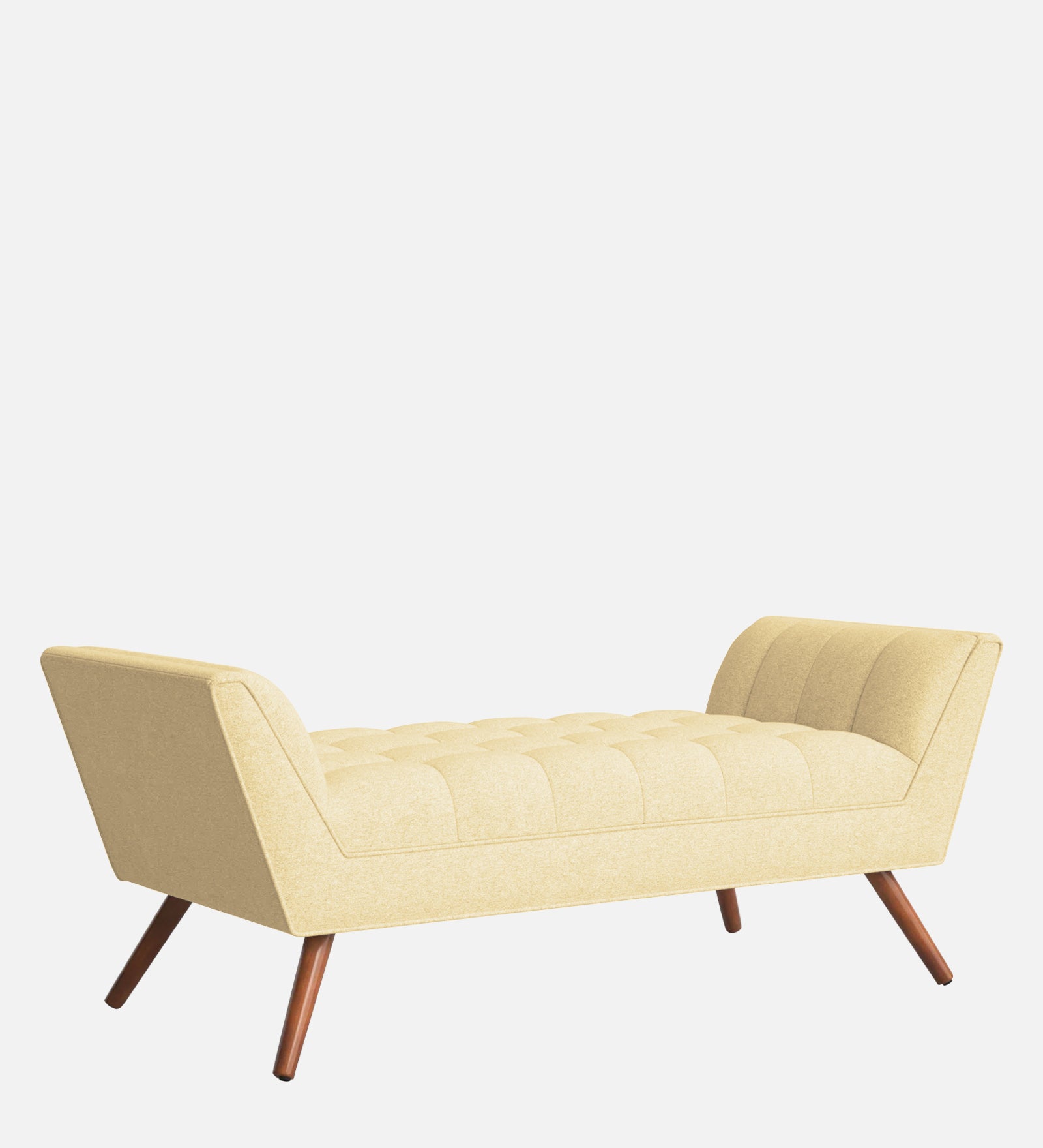 Cartes Velvet Bench In Sandy Beige Colour - Febonic Living