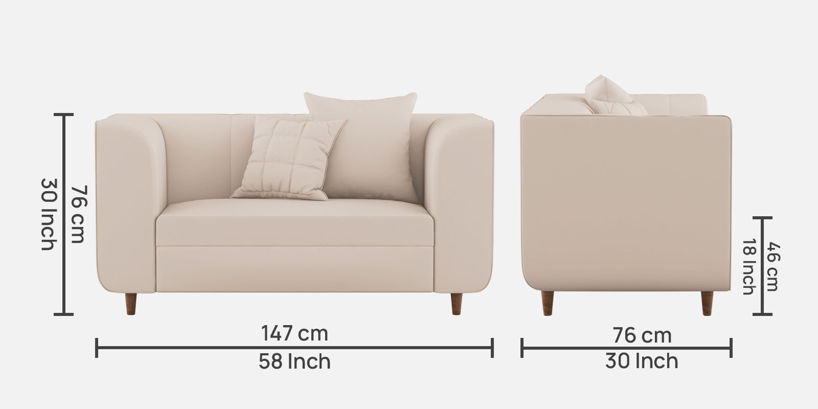 Sumo Velvet 2 Seater Sofa In Camel Beige Colour - Febonic Living
