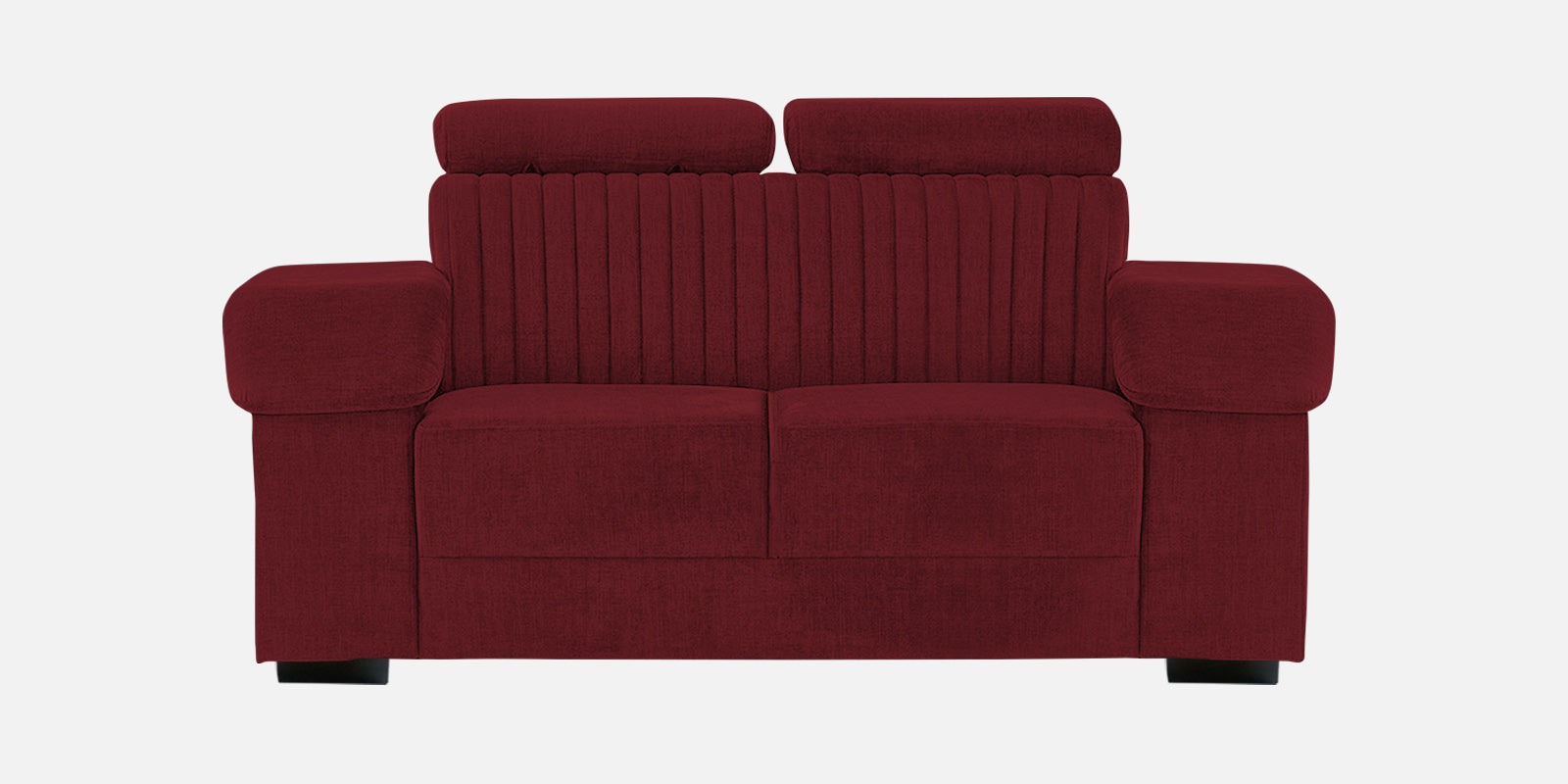 Draco Fabric 2 Seater Sofa In Blood Maroon Colour - Febonic Living