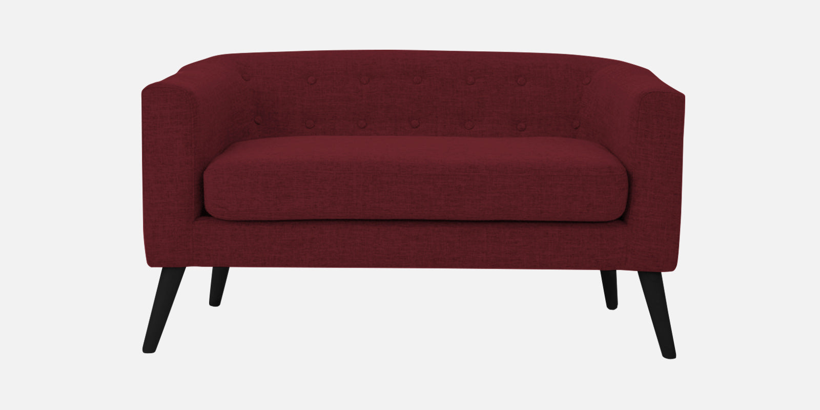 Casper Fabric 2 Seater Sofa In Blood Maroon Colour - Febonic Living
