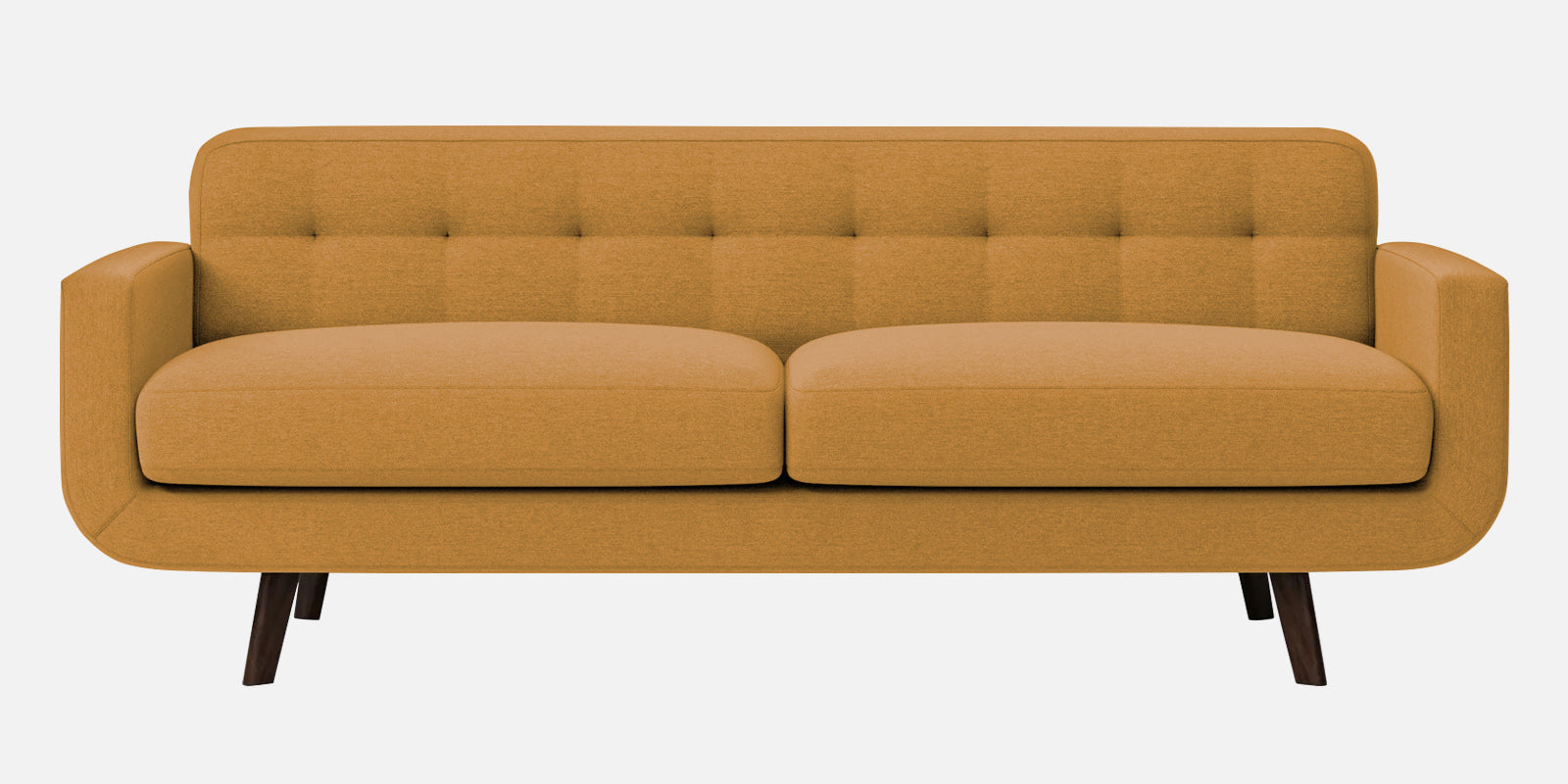 Marsela Fabric 3 Seater Sofa In Corn Yellow Colour - Febonic Living