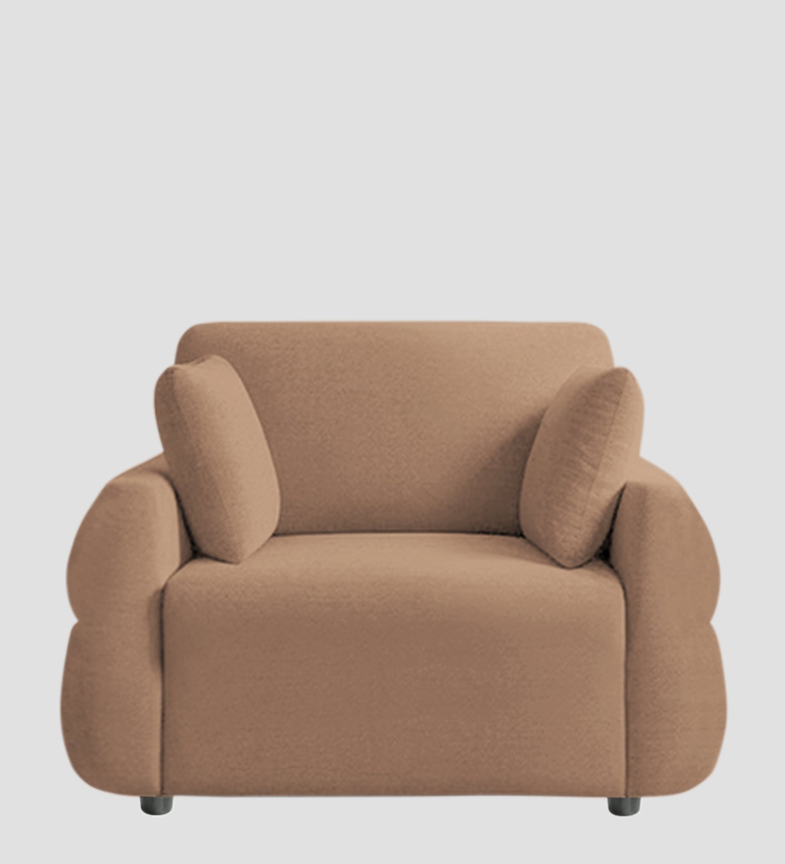 Jack Fabric 1 Seater Sofa In Cosmic Beige Colour - Febonic Living