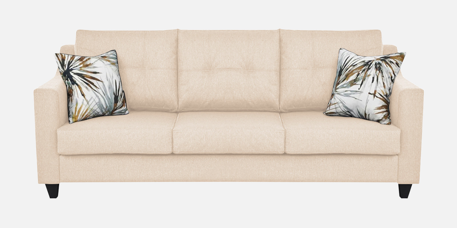 Welly Fabric 3 Seater Sofa In Woom Beige Colour - Febonic Living