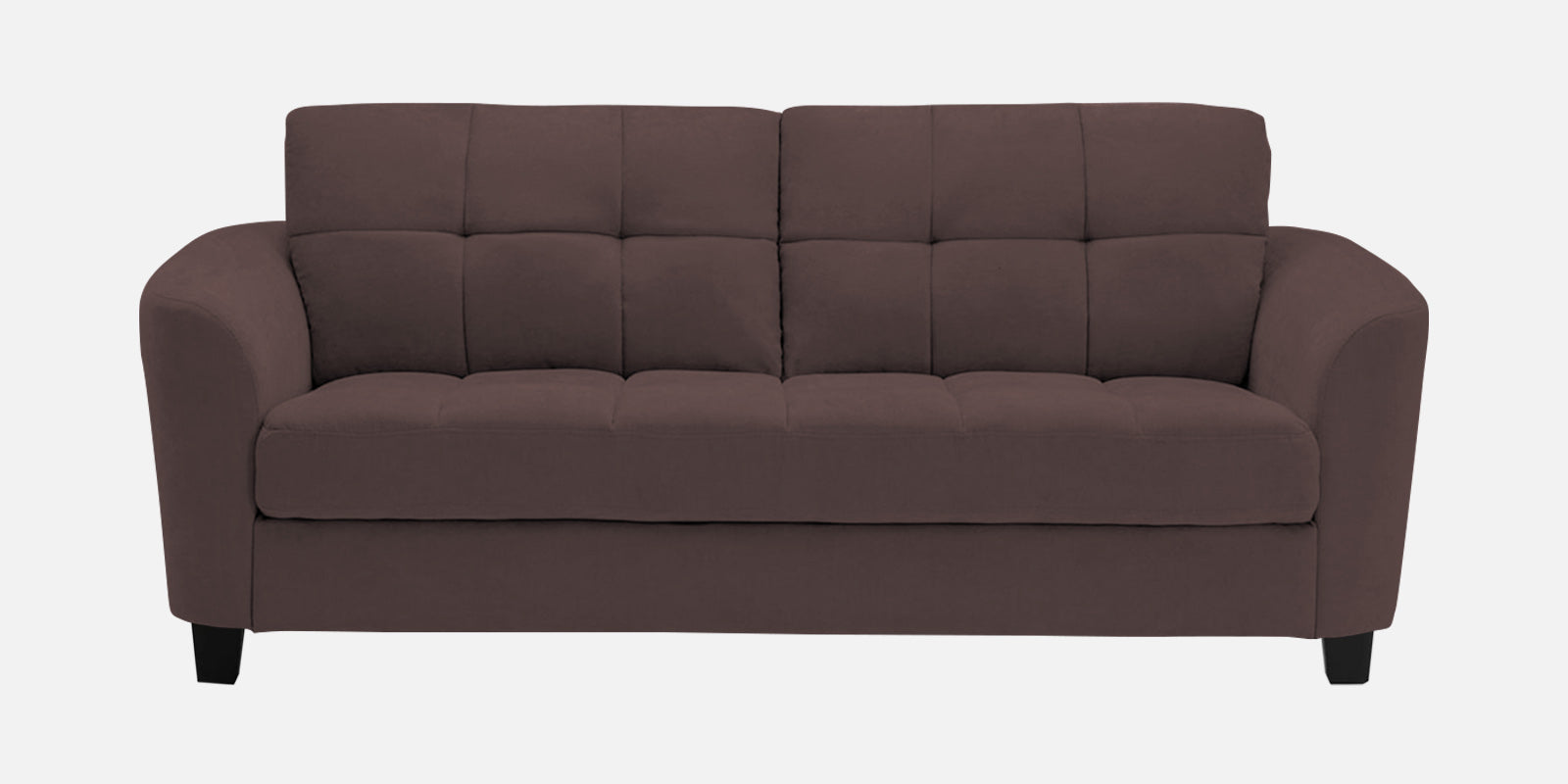 Mulan Fabric 2 Seater Sofa In Night Brown Colour - Febonic Living