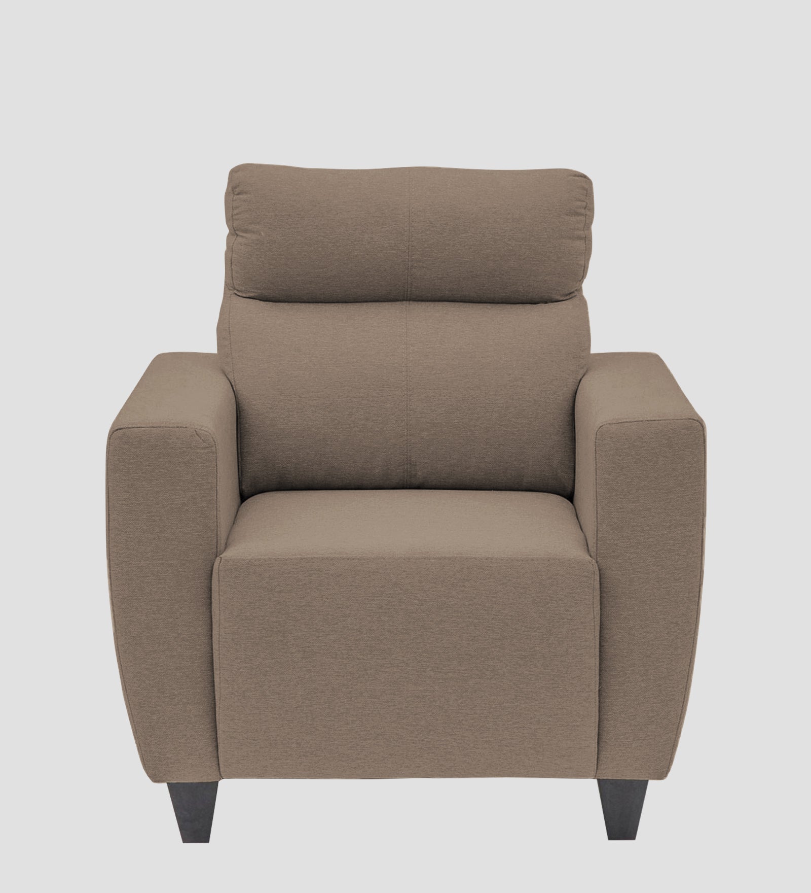 Honor Fabric 1 Seater Sofa In Nut Beige Colour - Febonic Living
