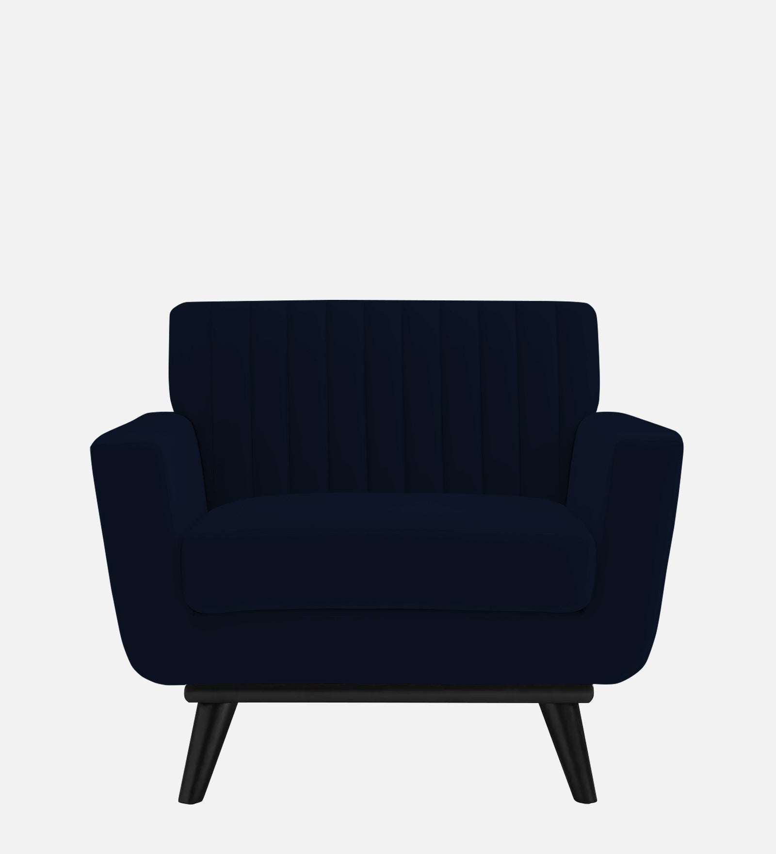 Tucker Velvet 1 Seater Sofa In Dark Blue Colour - Febonic Living