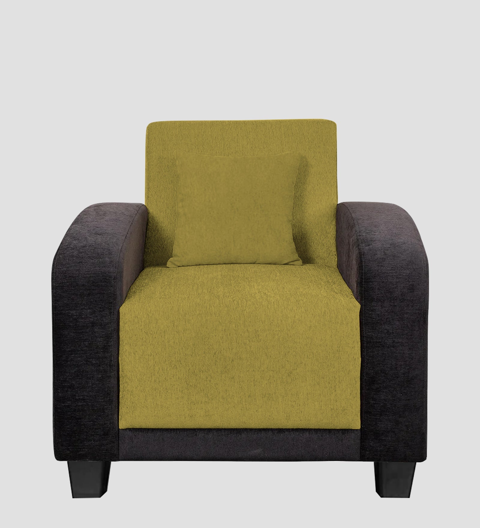 Alex Fabric 1 Seater Sofa In Parrot Green Colour - Febonic Living