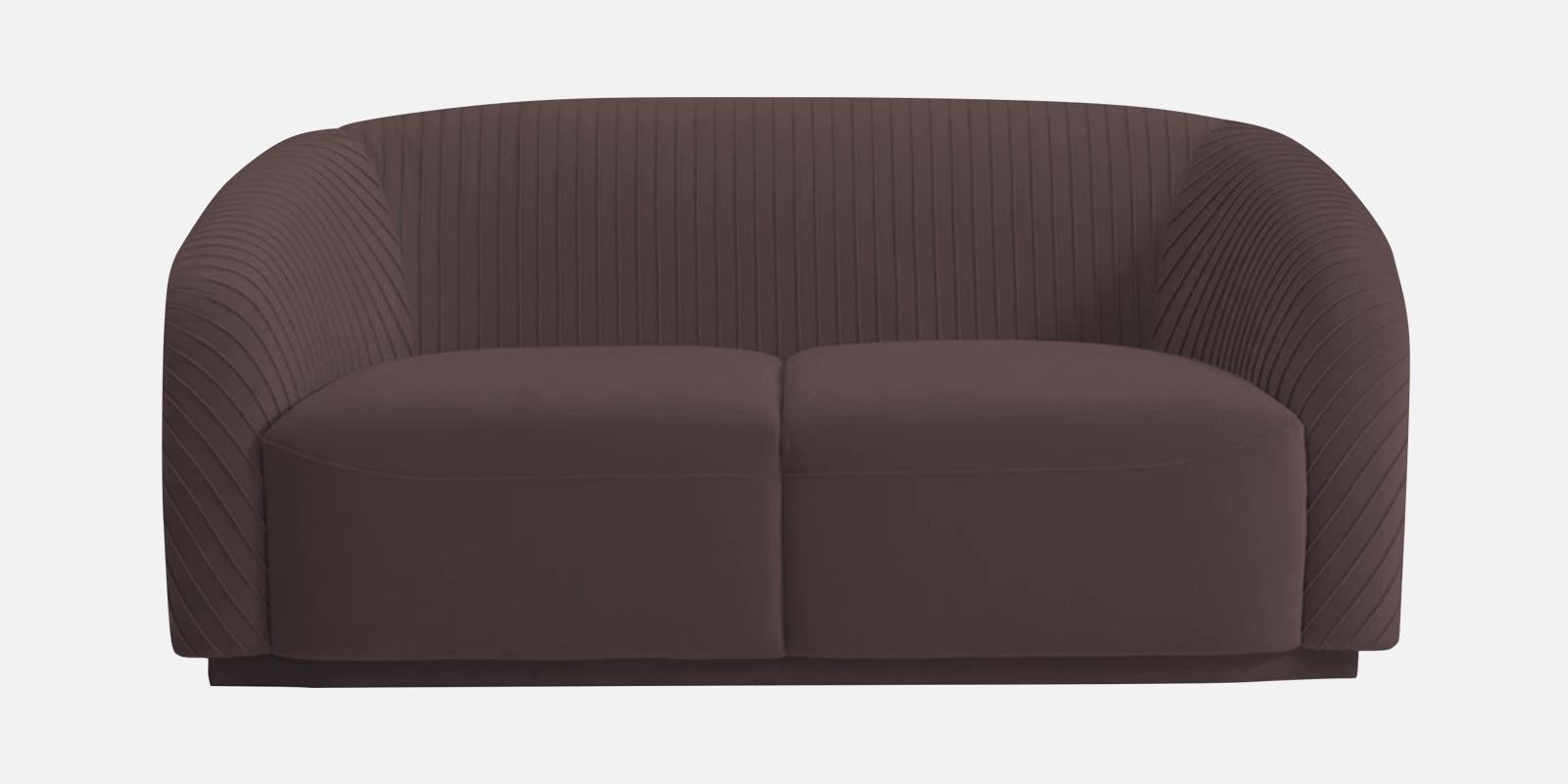Yara Velvet Fabric 2 Seater Sofa In Mocha Brown Colour - Febonic Living