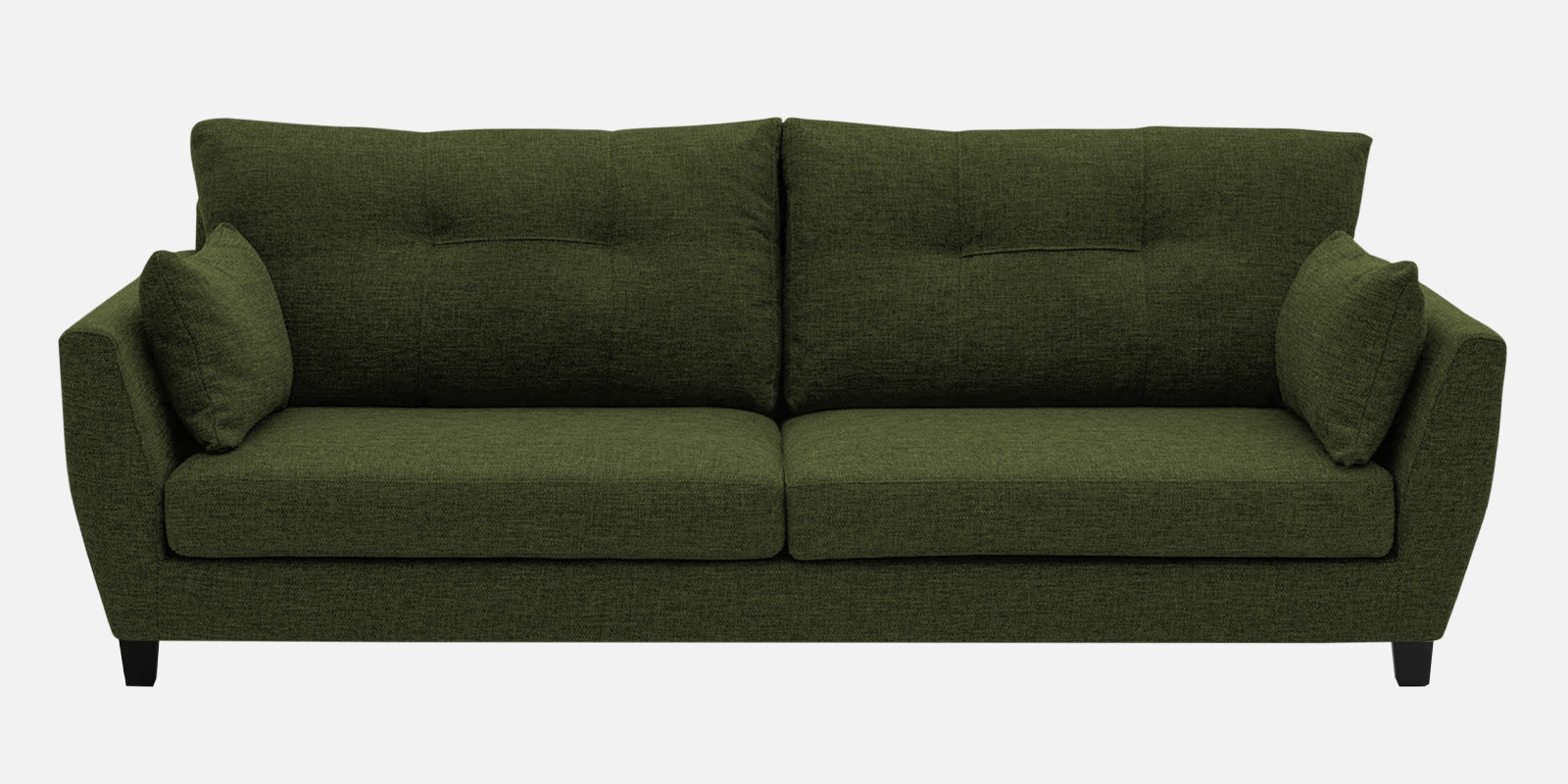 Mario Fabric 3 Seater Sofa In Olive Green Colour - Febonic Living