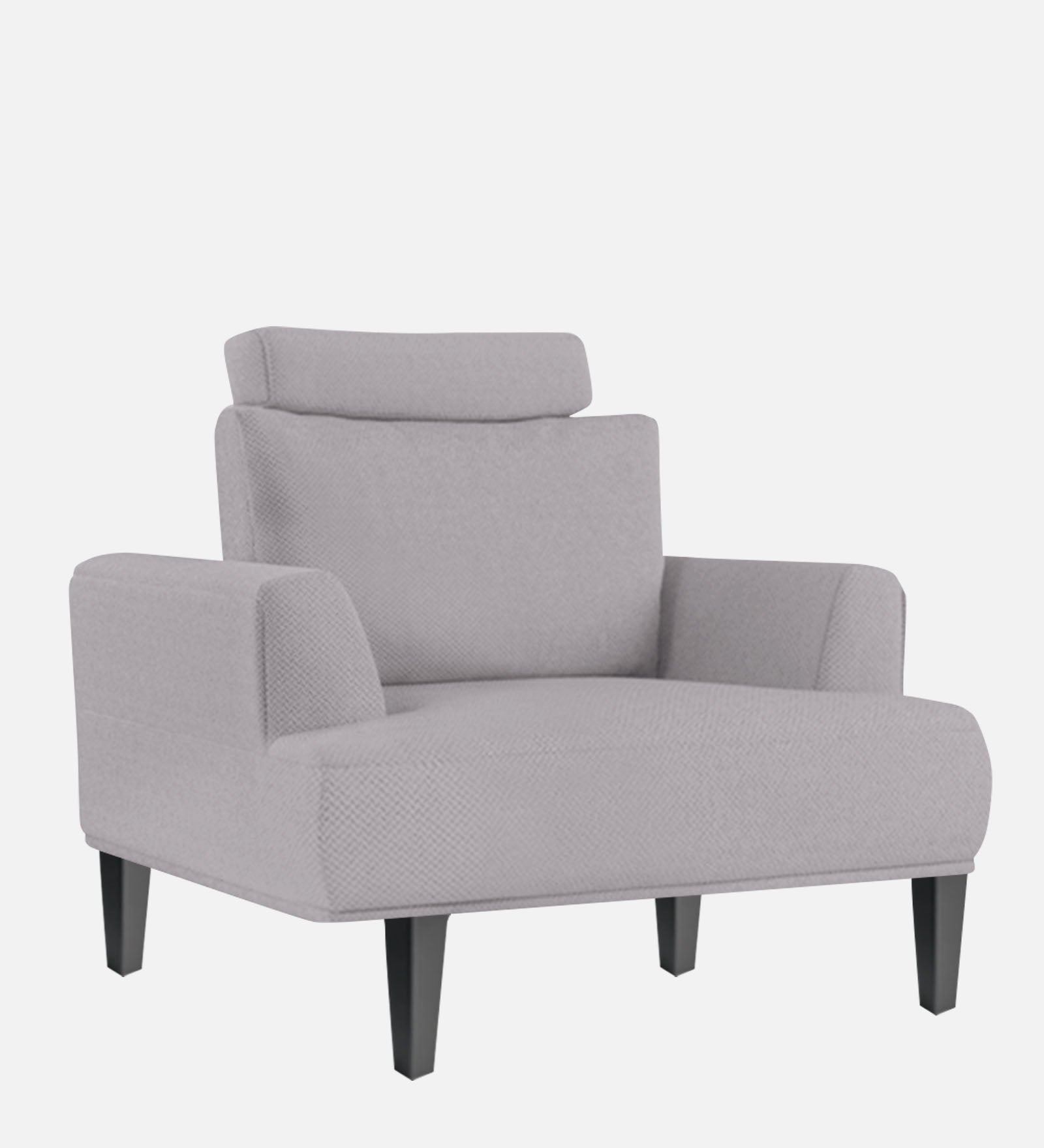 Como Fabric 1 Seater Sofa In Lit Grey Colour - Febonic Living