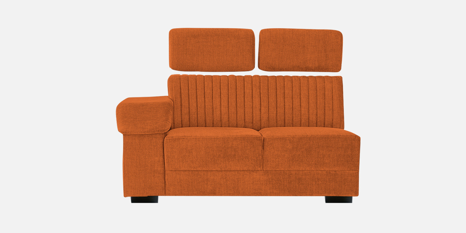 Draco Fabric 6 Seater Corner Sofa In Vivid Orange Colour - Febonic Living