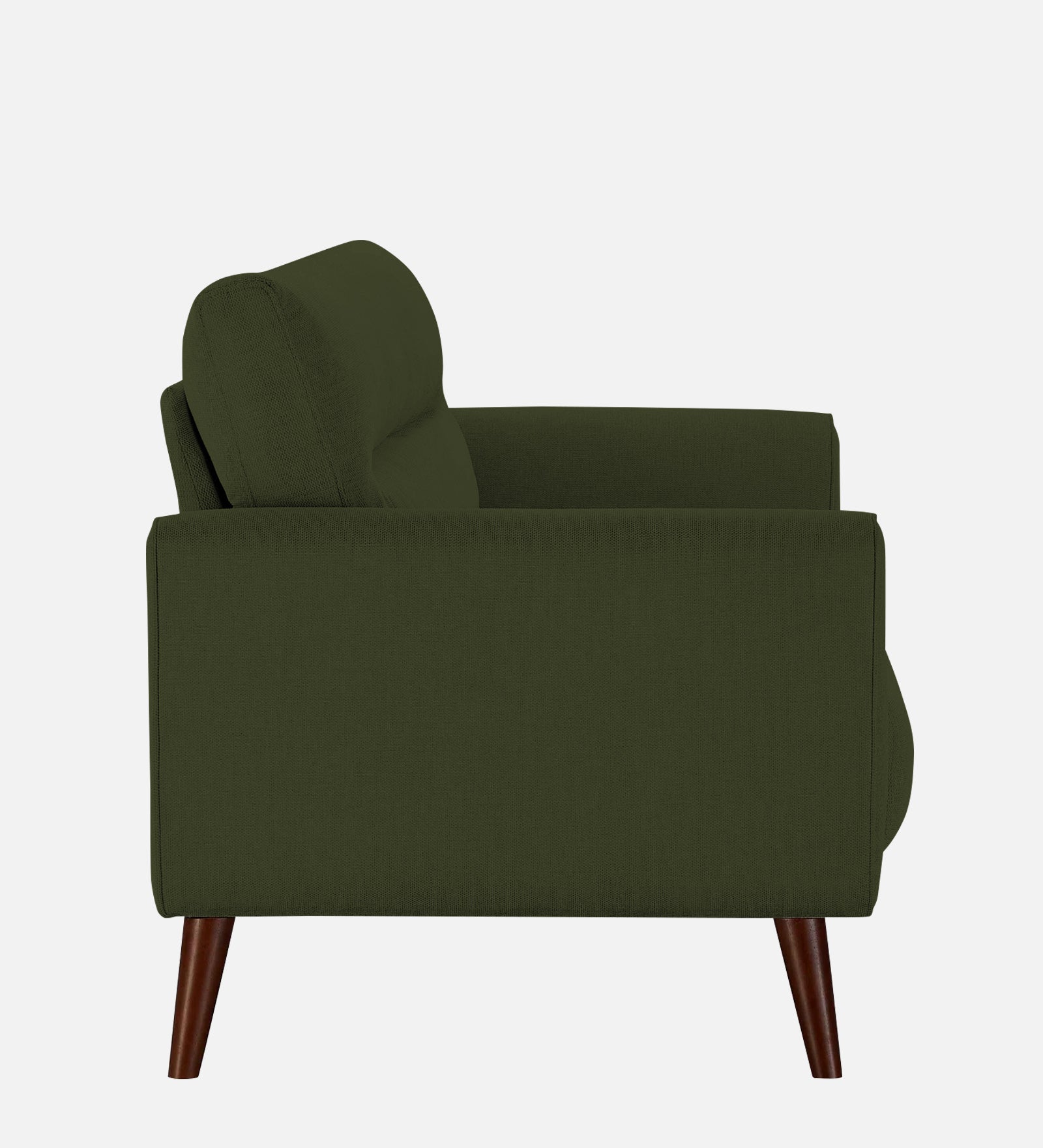 Castro Fabric 1 Seater Sofa In Olive Green Colour - Febonic Living