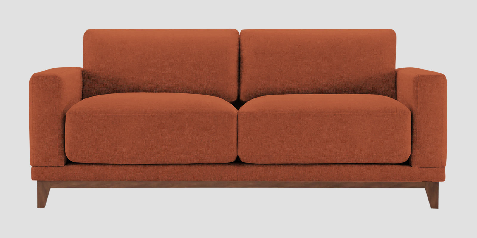 Esha Fabric 2 Seater Sofa In Royal Orange Colour - Febonic Living