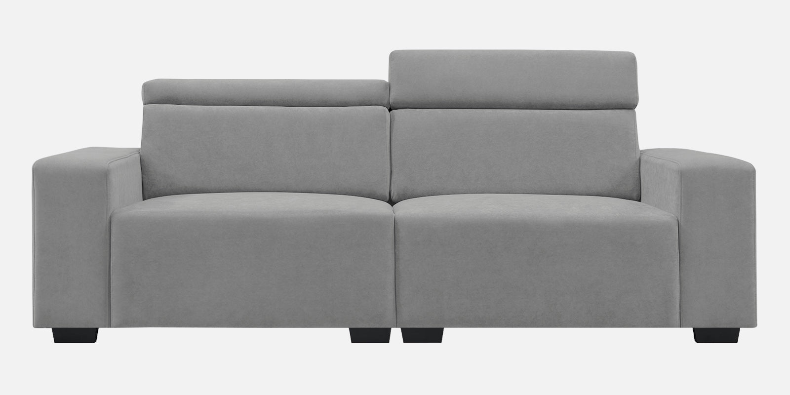 Hiro Fabric 2 Seater Sofa In Smoke Grey Colour - Febonic Living