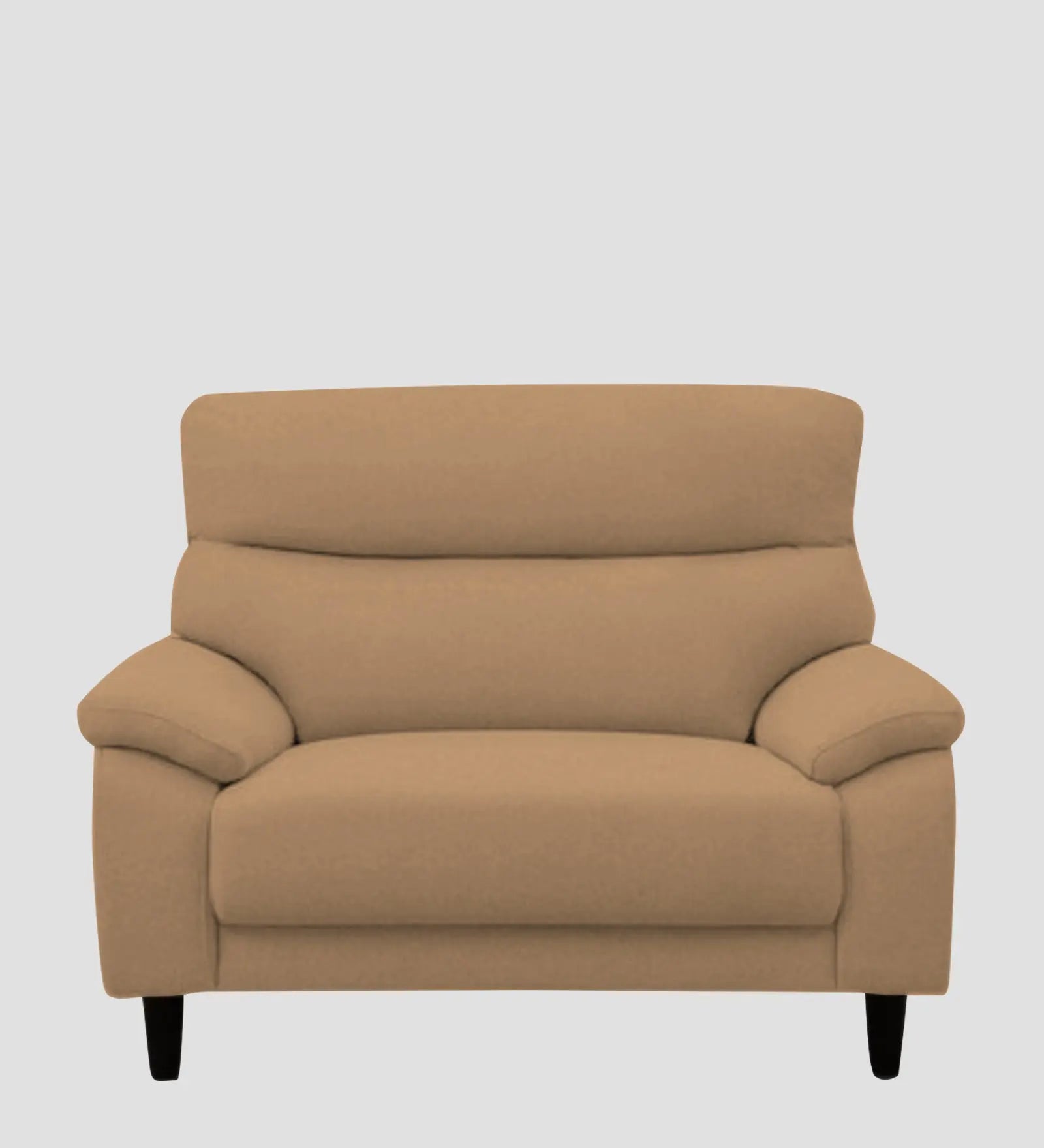 Zibby Fabric 1 Seater Sofa In Copper Brown Colour Febonic Living