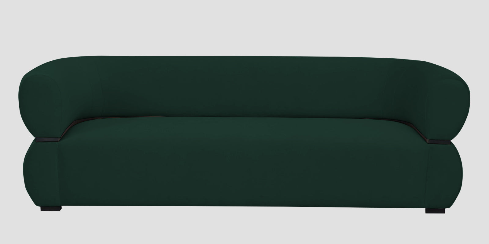 Kula Velvet 3 Seater Sofa In Forest Green Colour - Febonic Living