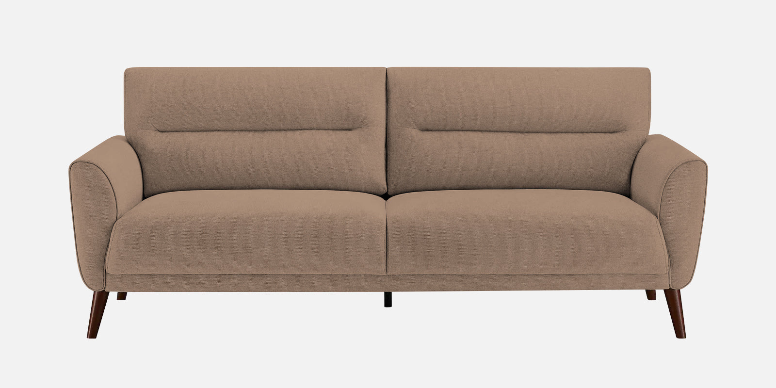 Castro Fabric 3 Seater Sofa In Cookie Beige Colour - Febonic Living