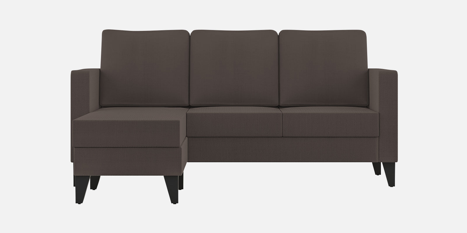 Nori Fabric RHS Sectional Sofa (2+Lounger) In Caspa Brown Colour - Febonic Living