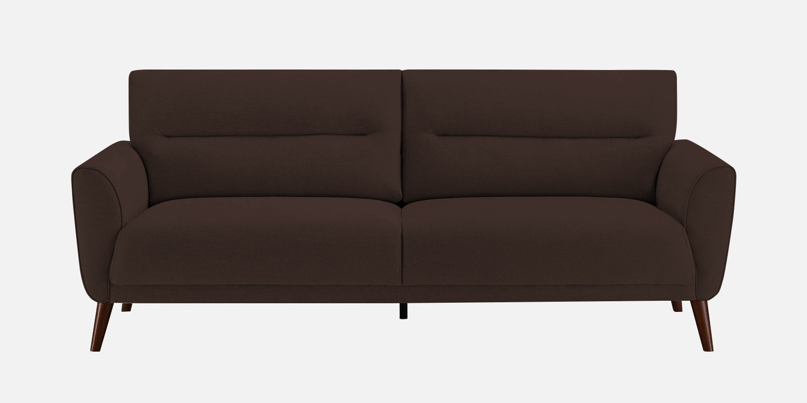 Castro Fabric 3 Seater Sofa In Coffee Brown Colour - Febonic Living