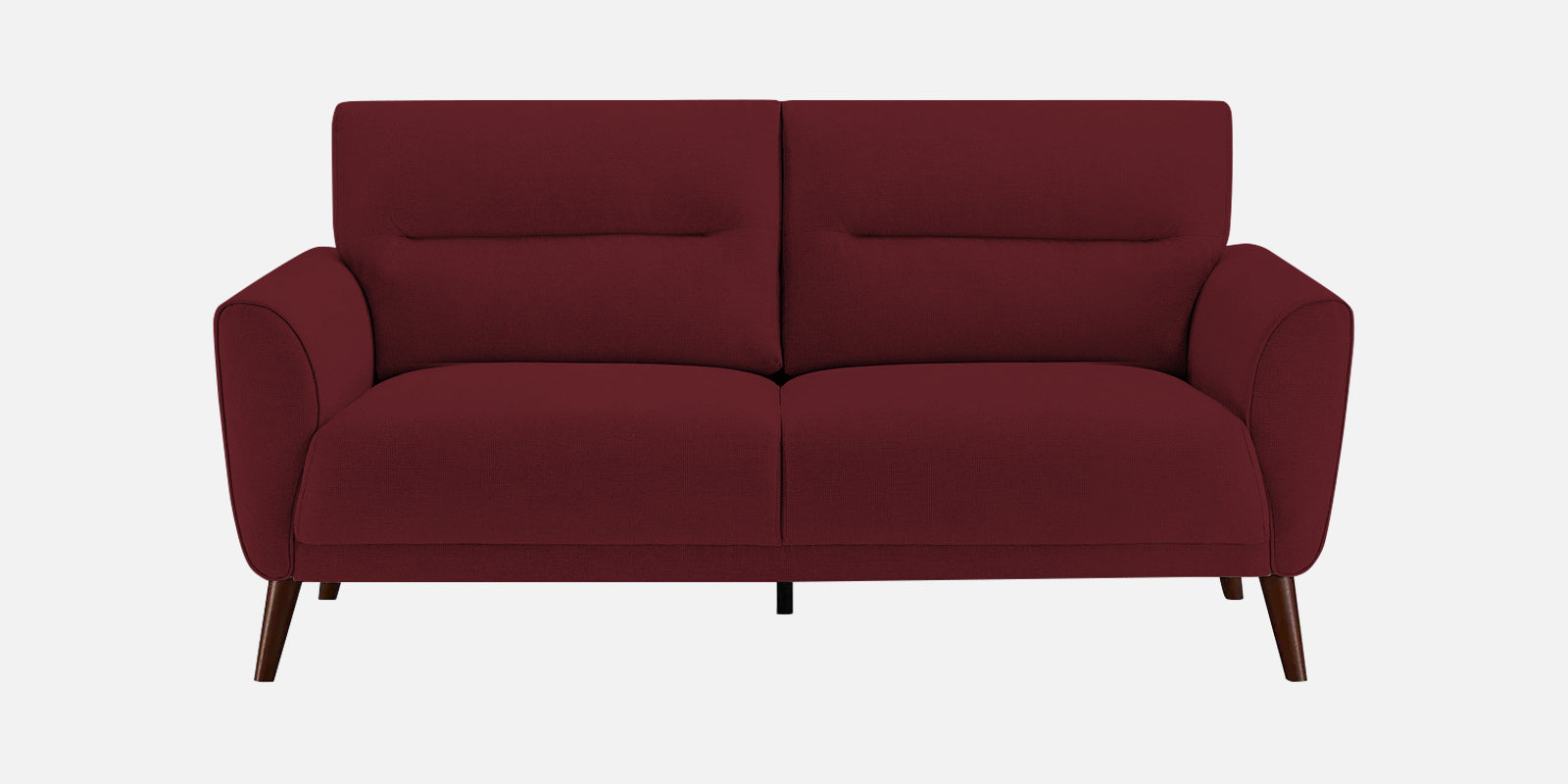 Castro Fabric 2 Seater Sofa In Blood Maroon Colour - Febonic Living