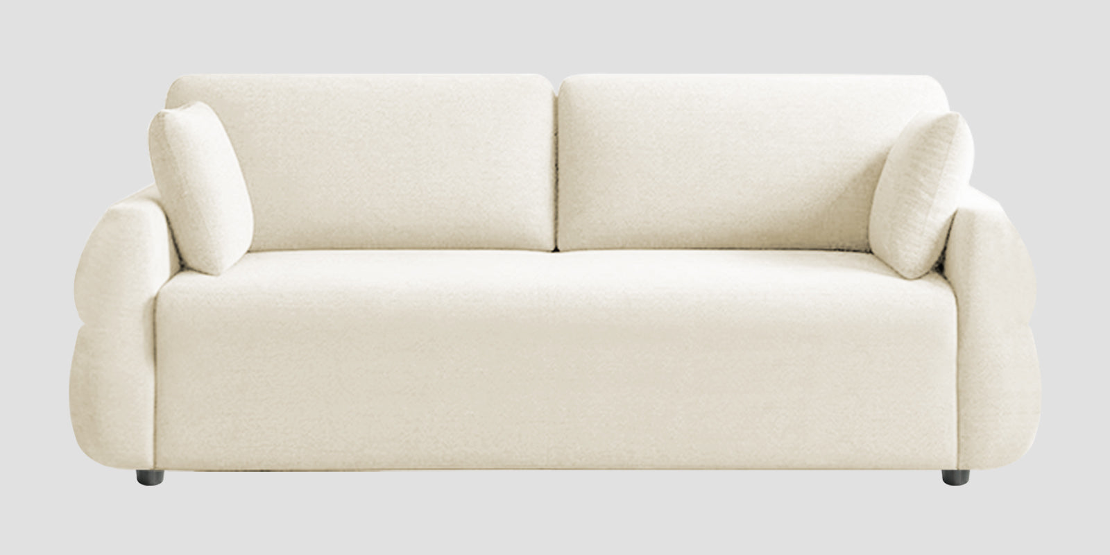 Jack Fabric 3 Seater Sofa In Ivory Cream Colour - Febonic Living