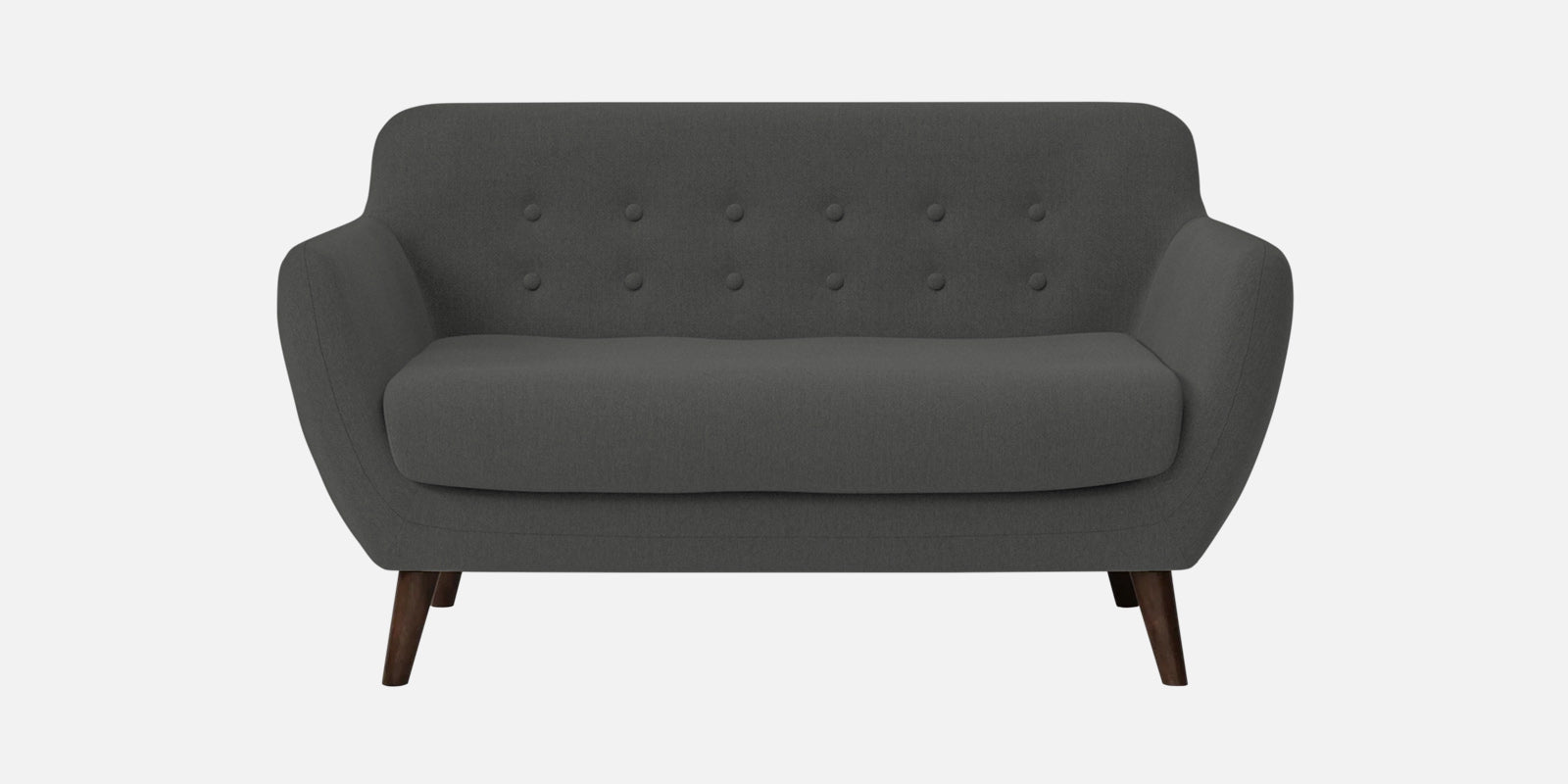 Goofy Fabric 2 Seater Sofa In Stone Grey Colour - Febonic Living