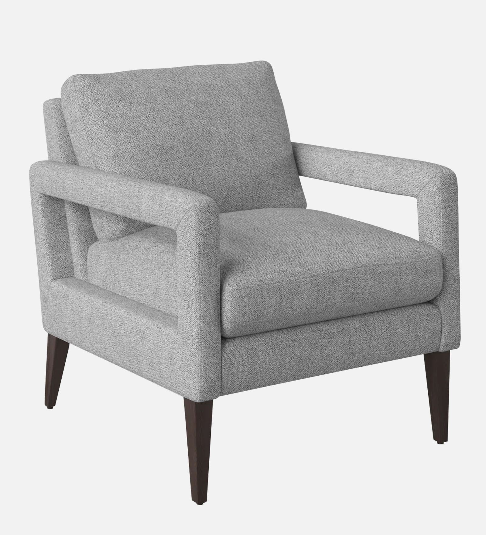 Olsen Fabric Arm Chair In Lit Grey Colour - Febonic Living