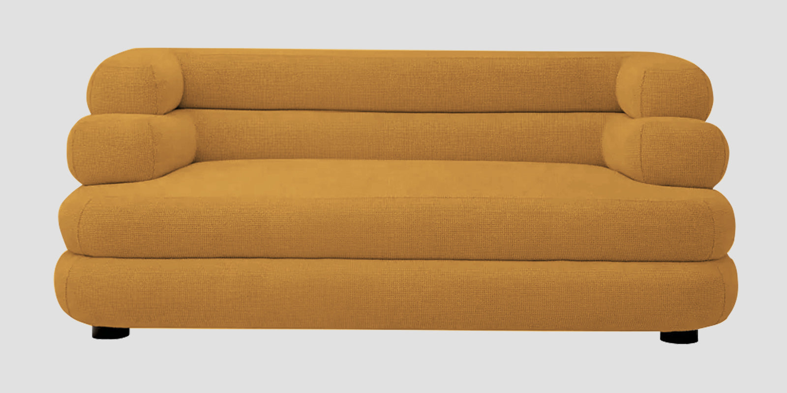 Wener Fabric 2 Seater Sofa In Corn Yellow Colour - Febonic Living
