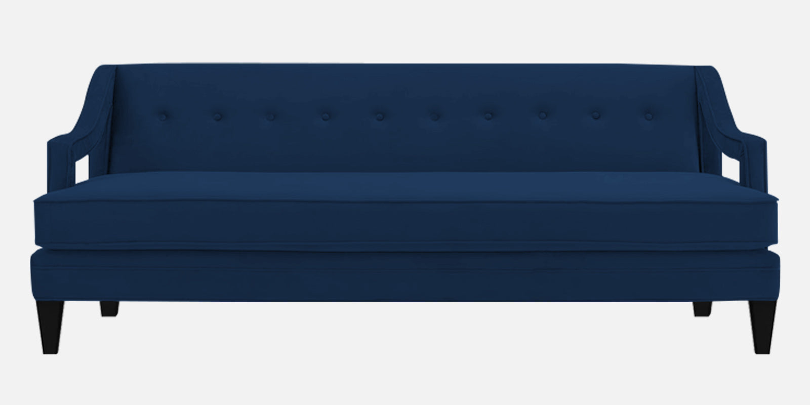 Daffy Velvet 3 Seater Sofa In Imperial Blue Colour - Febonic Living