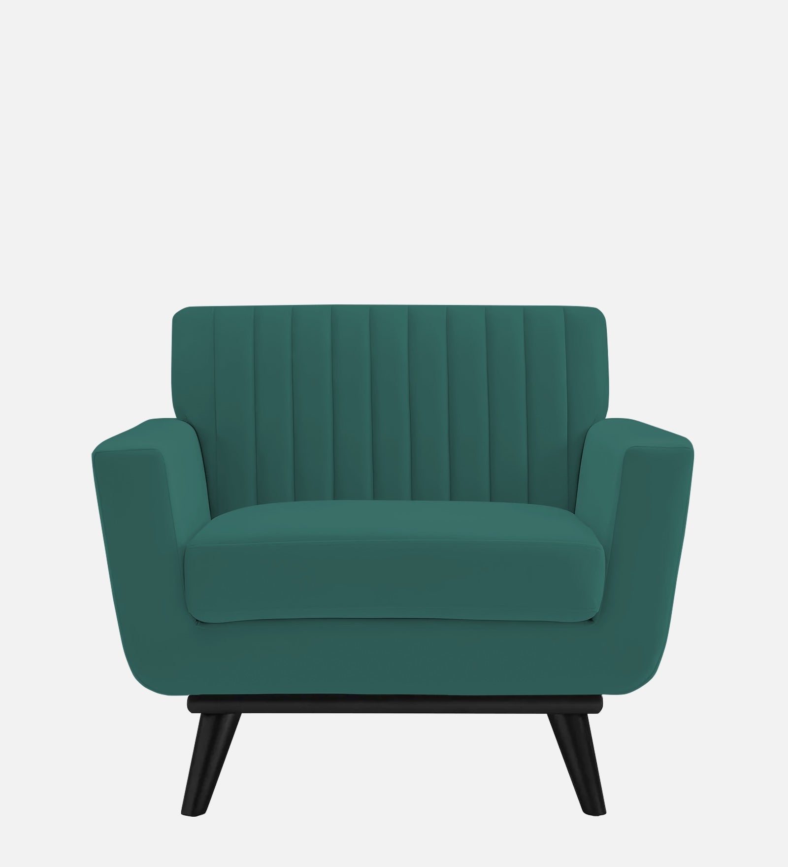 Tucker Velvet 1 Seater Sofa In Pine Green Colour - Febonic Living