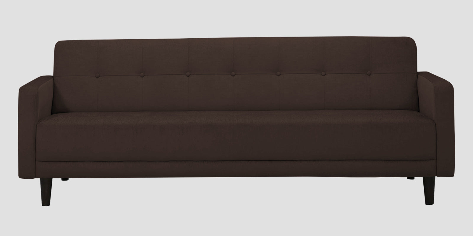 Noha Fabric 3 Seater Sofa In Coffee Brown Colour