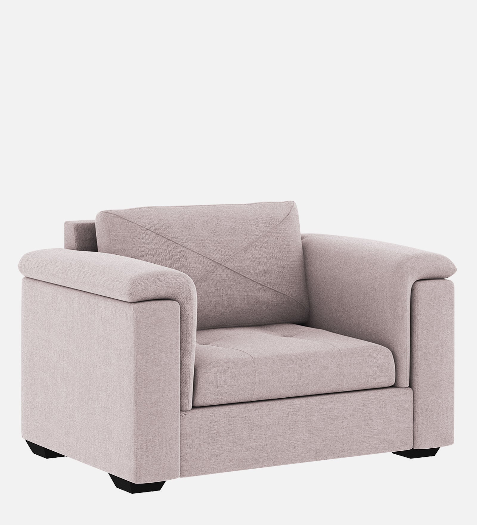 Andres Fabric 1 Seater Sofa In Orchid Beige Colour - Febonic Living