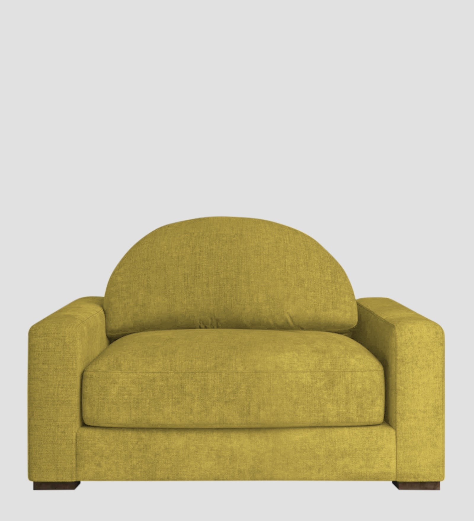Dara Fabric 1 Seater Sofa In Parrot Green Colour - Febonic Living