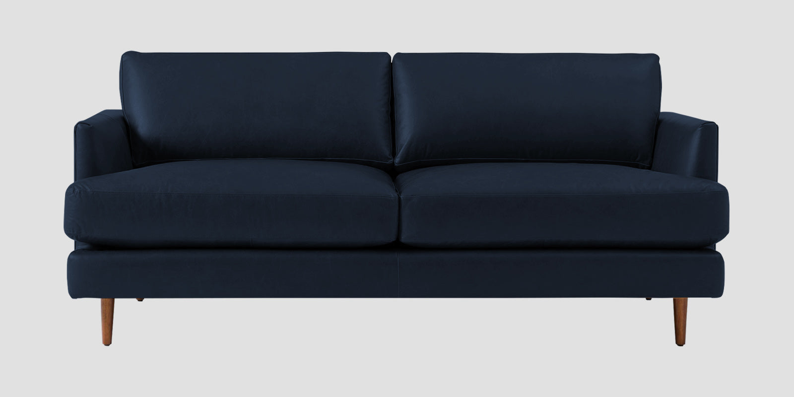 Sterio Leatherette 2 Seater Sofa In Berry Blue Colour - Febonic Living