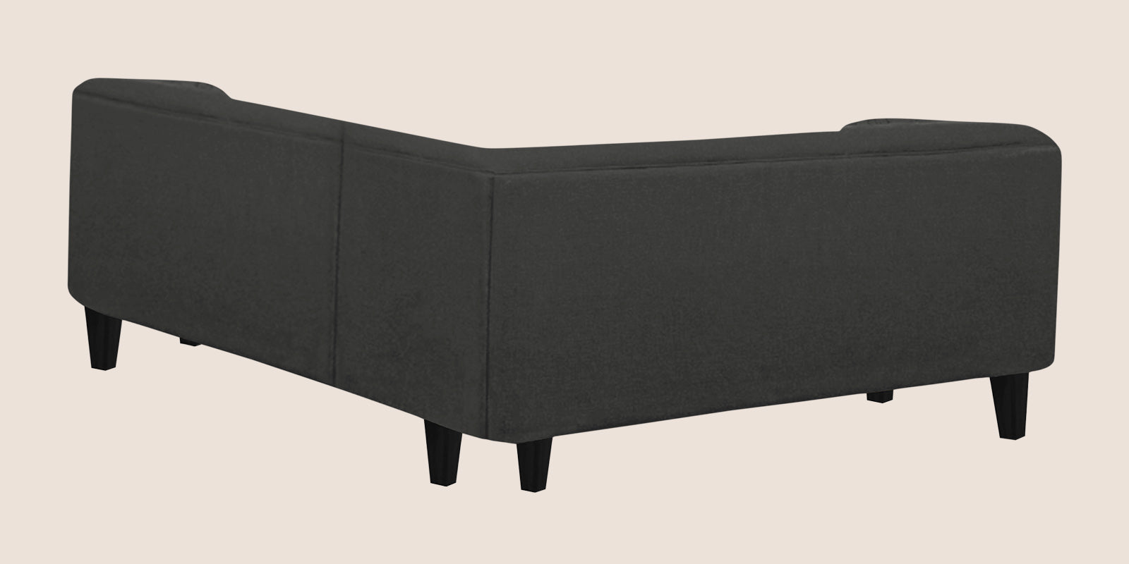 Niki Fabric Corner Sofa In Charcoal Grey Colour - Febonic Living