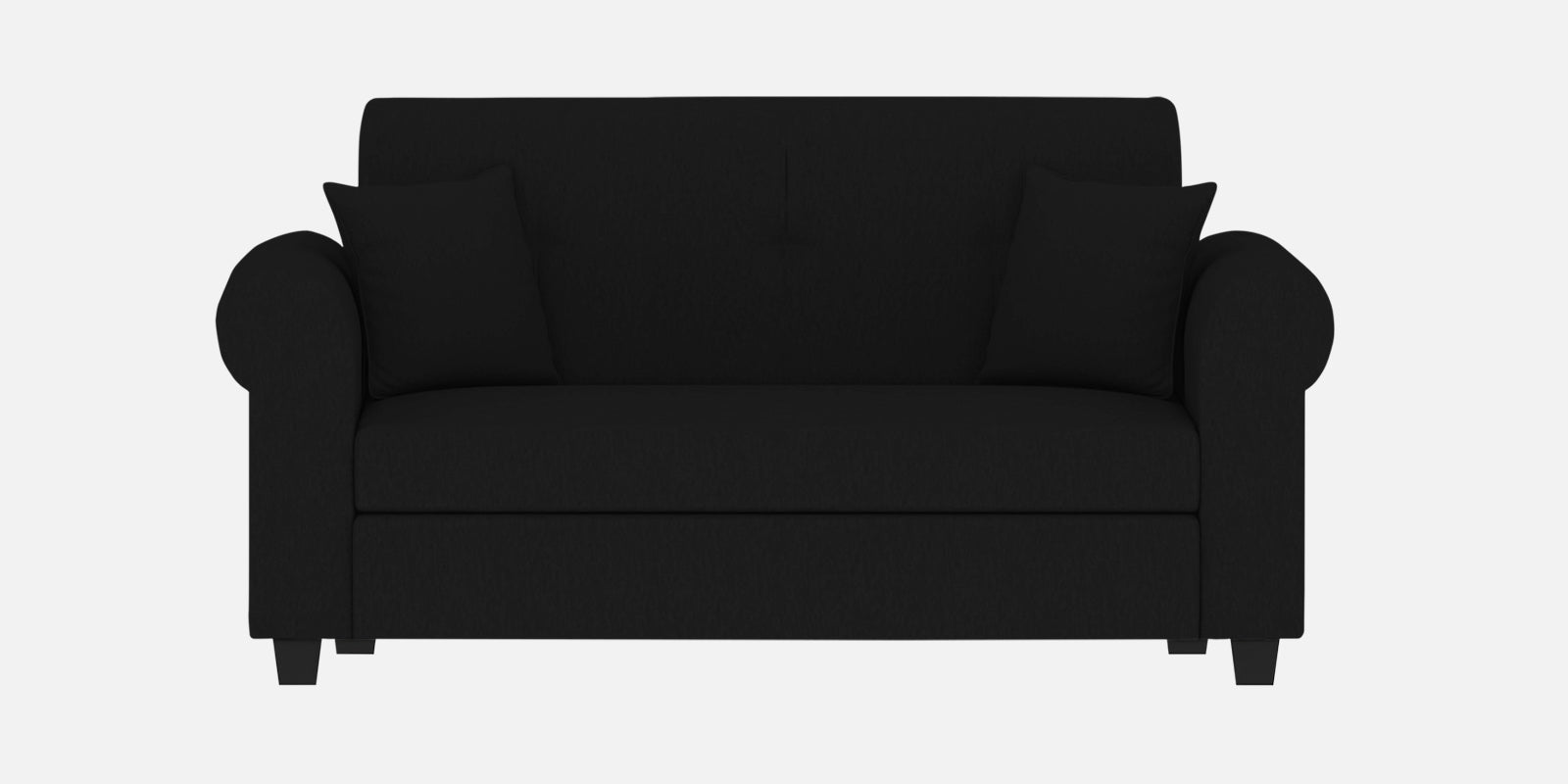 Derado Fabric 2 Seater Sofa In Zed Black Colour - Febonic Living
